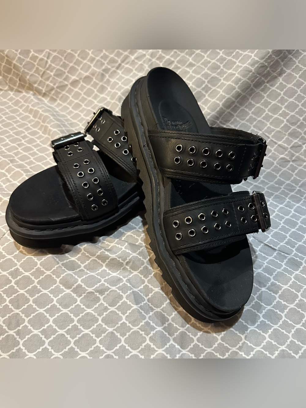 Dr. Martens Black Myles HDW Slip-On Sandal